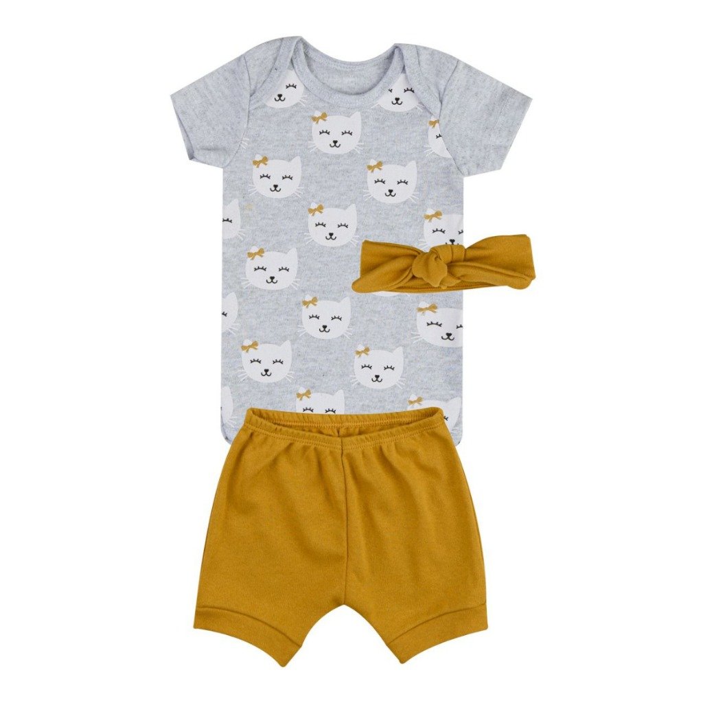 Body e Shorts - Gatinha