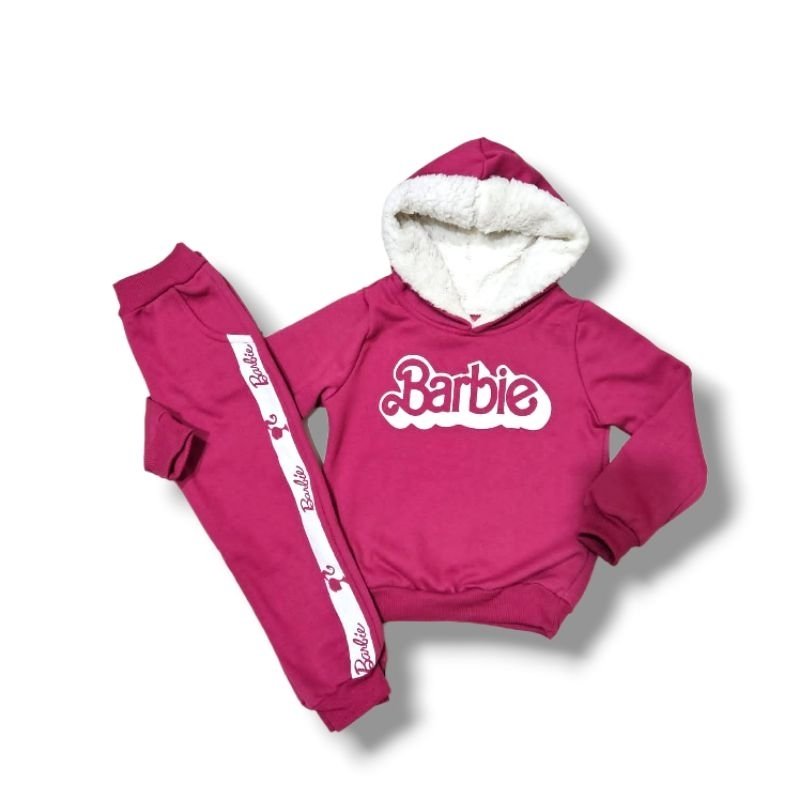 Blusa e Calça Moletom - Barbie
