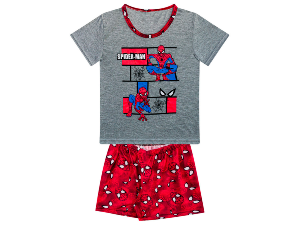 PIJAMA CAMISA E SHORTS - HOMEM ARANHA