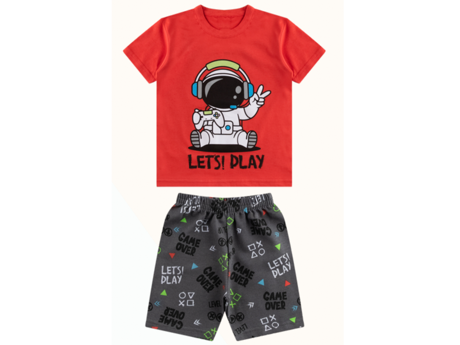 Camisa e Shorts - Let's Play