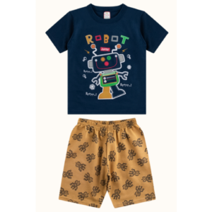 Camisa e Shorts - Robot