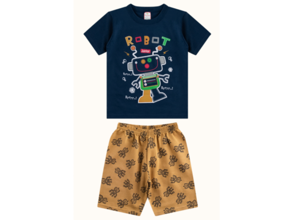 Camisa e Shorts - Robot