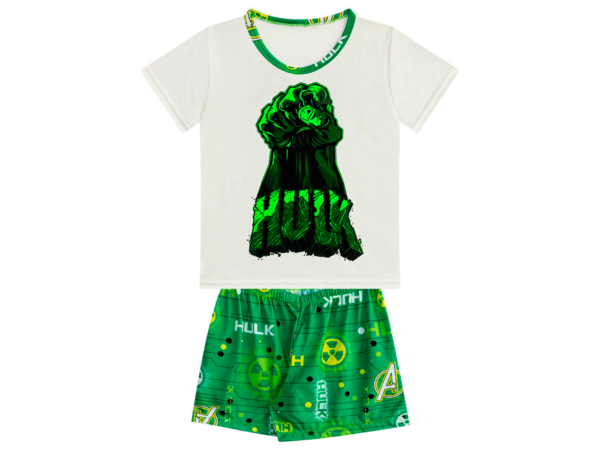 PIJAMA CAMISA E SHORTS - HULK