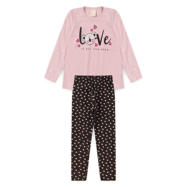 BLUSA COTTON E CALÇA LEGGING - LOVE