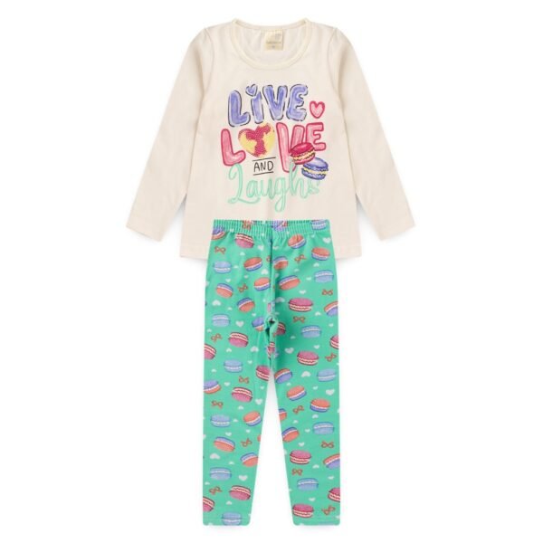 BLUSA COTTON E CALÇA LEGGING - LIVE LOVE