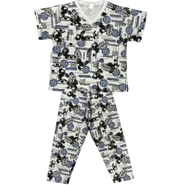 PIJAMA CAMISA E CALÇA - MOTO CROSS