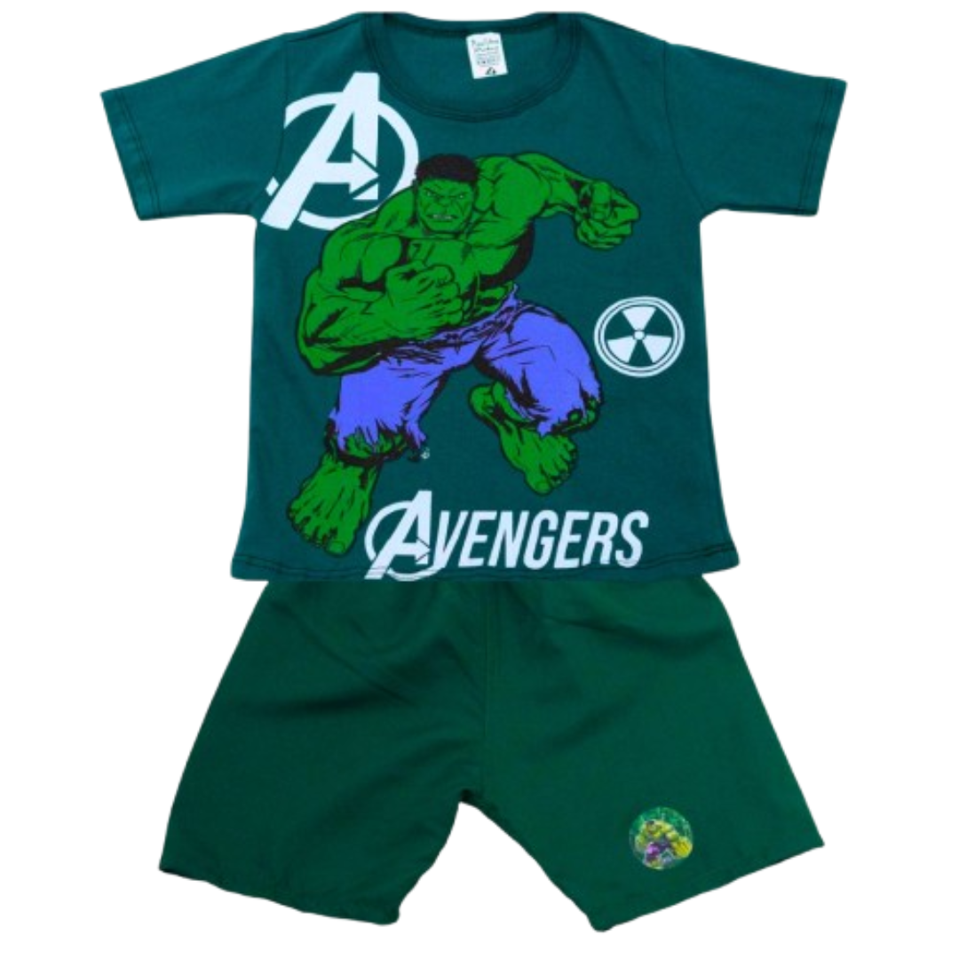 Camisa e Shorts - Hulk